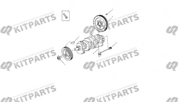 Коленчатый вал, маховик [JLD-4G20-A45\A017] Geely