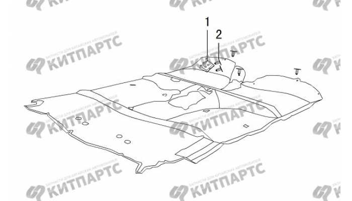 Накладка пола под педаль сцепления Great Wall Hover H3 New