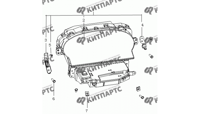 Комбинация приборов Geely