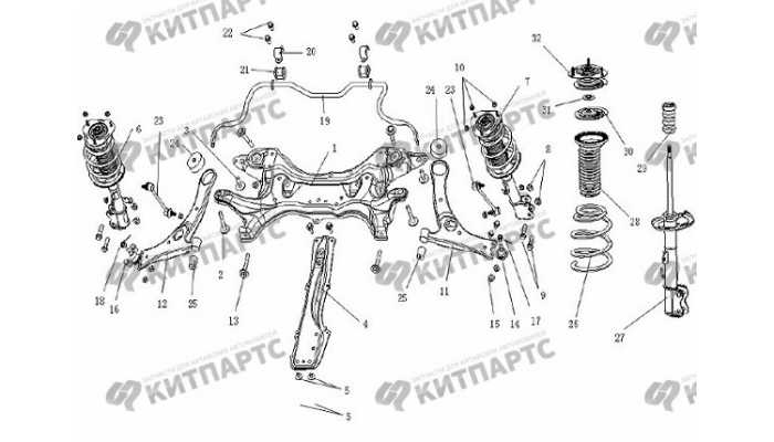 Подвеска передняя Geely